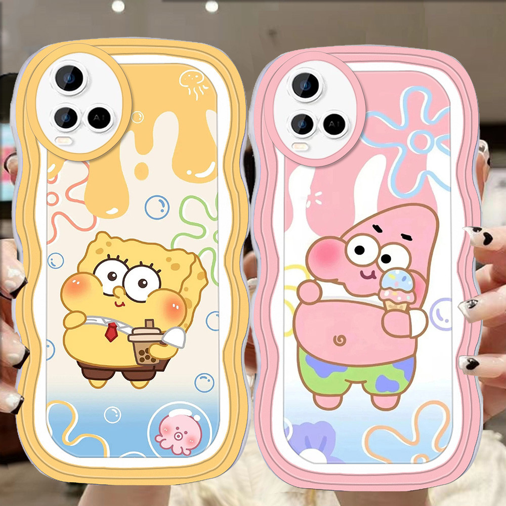 A-6 SpongeBob TPU Casing untuk VIVO Y33 Y21a Y33t Y21s Y33s Y21 Y21e Transparan Case