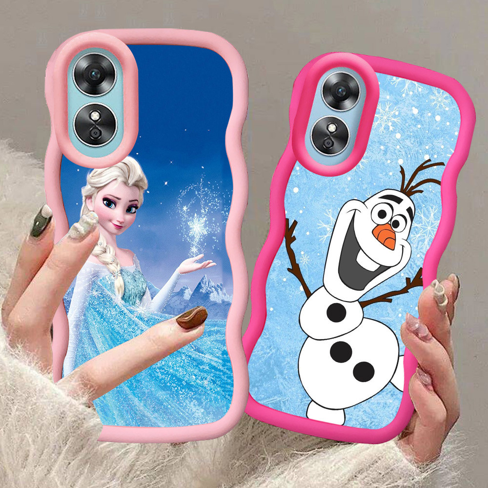A-21 Frozen Casing untuk Xiaomi Redmi A5 POCO F7 C71 X7 Pro 5G hitam merah Pink Case