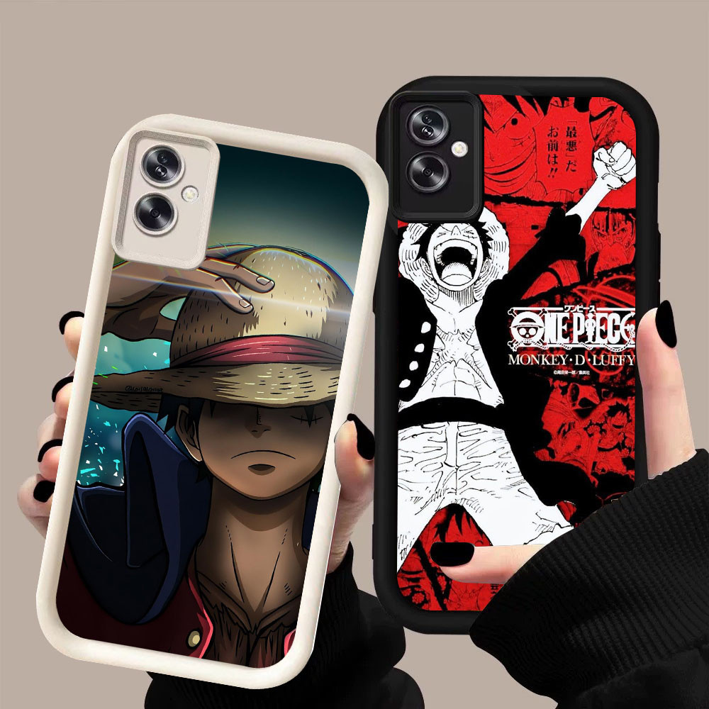 BR-21 Monkey D Luffy Soft Silicone Casing untuk OPPO A79 A3 A3X A5 Realmeo C31 C35 Narz 50A Prime Pr