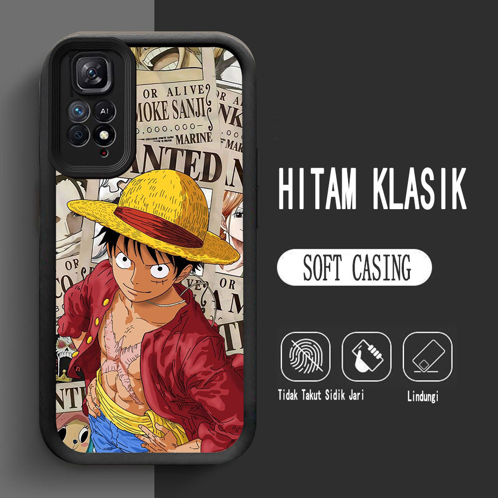 Casing untuk Xiaomi Redmi Note 11S 11 SE Pro 5G Lembut L-19 One Piece Luffy