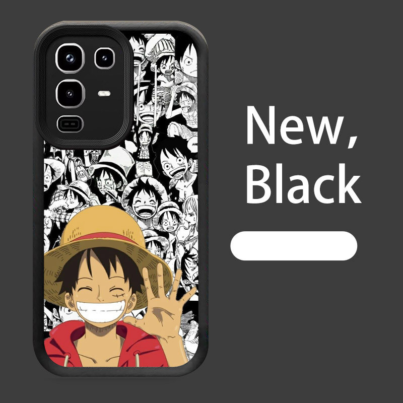 B-7 One Piece Luffy Casing untuk Infinix Note 50X 50S 50 Pro 5G Silikon Case