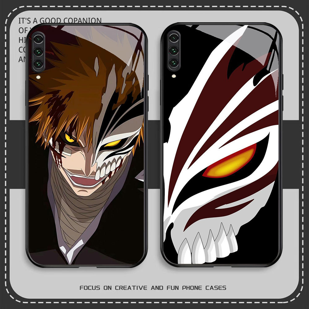 HR-42 Bleach HD Glass Casing untuk Samsung A50 A70S A70 A10 A02 A7 Note 10 Pro Plus