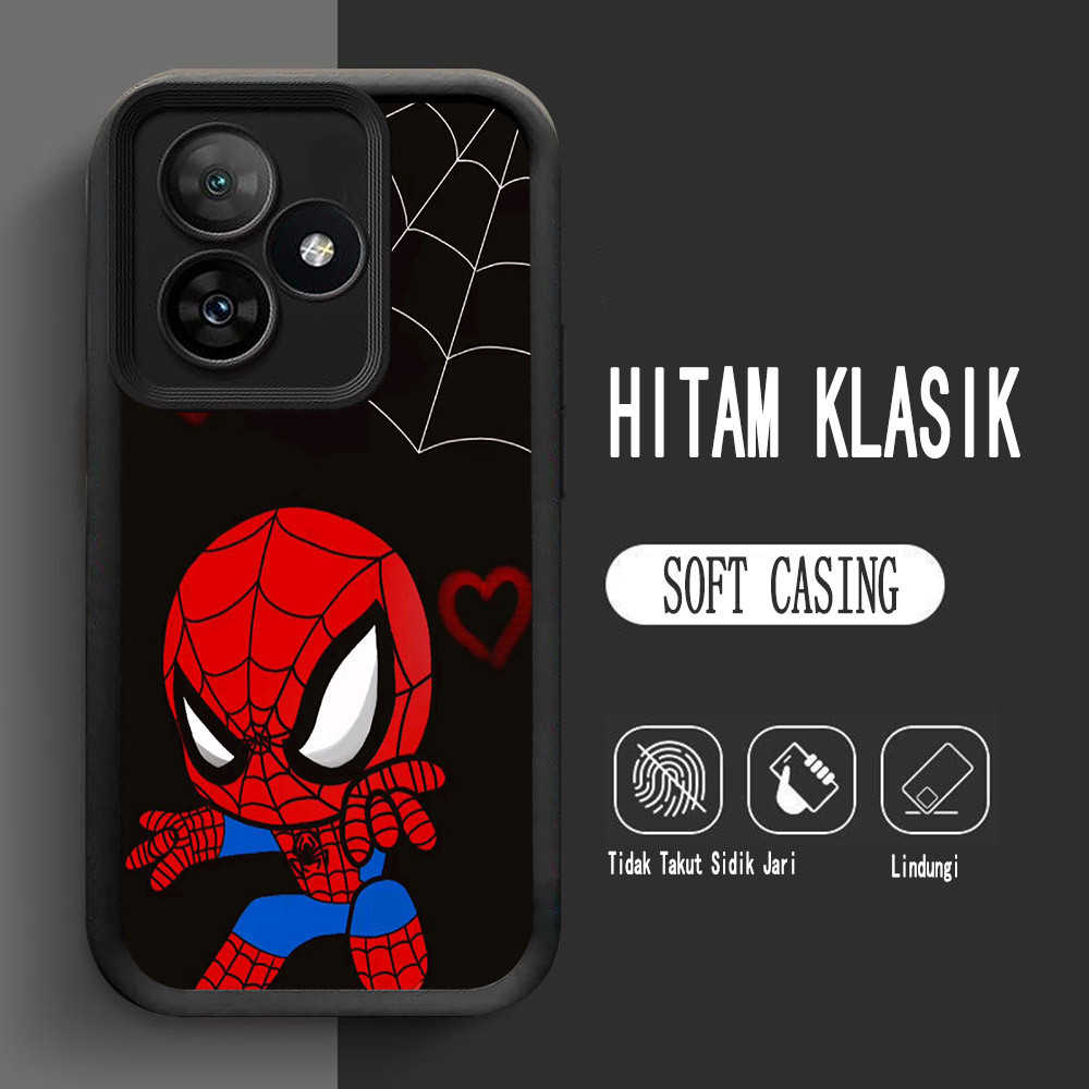 Y-2 Spider-Man Silikon Casing untuk Realme C53 C67 60 C61 C55 Note 50 C51 Case