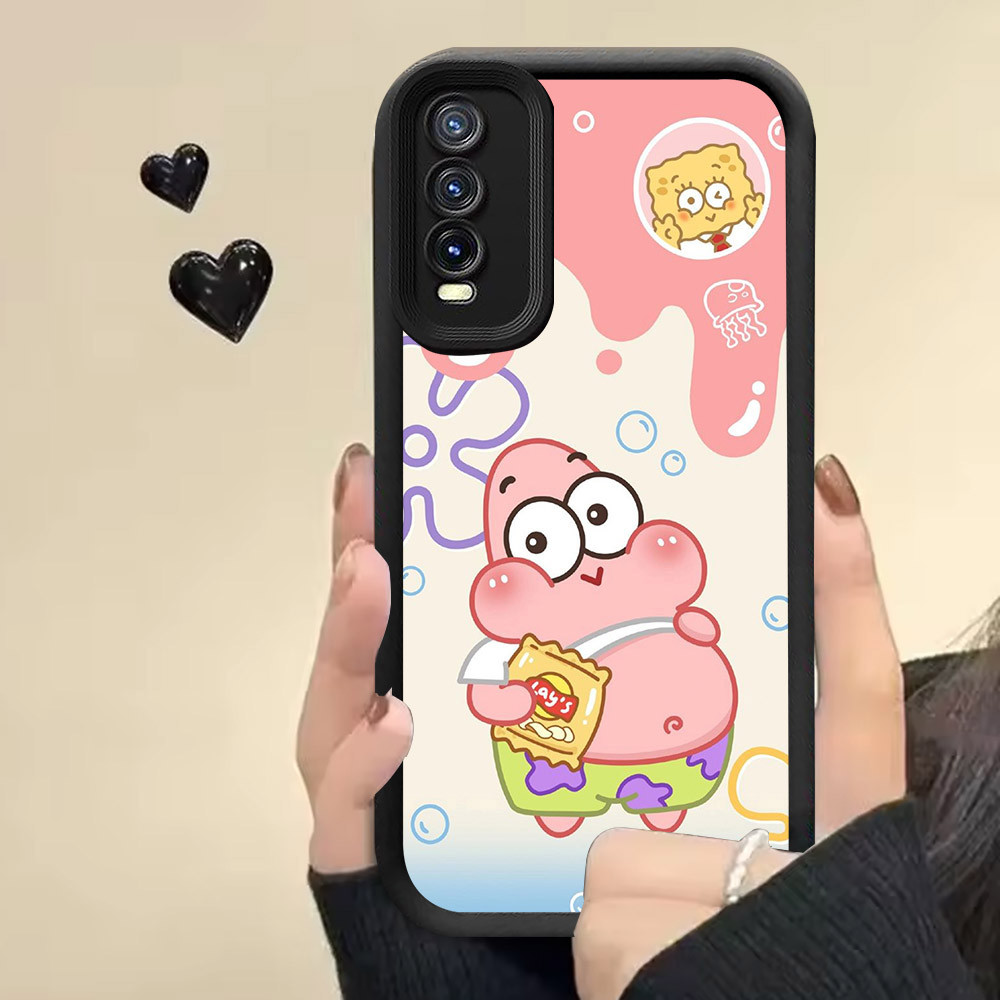 Casing untuk Samsung Galaxy A50 A7 A30s A10 A50s A30 Case RR11 SpongeBob Patrick