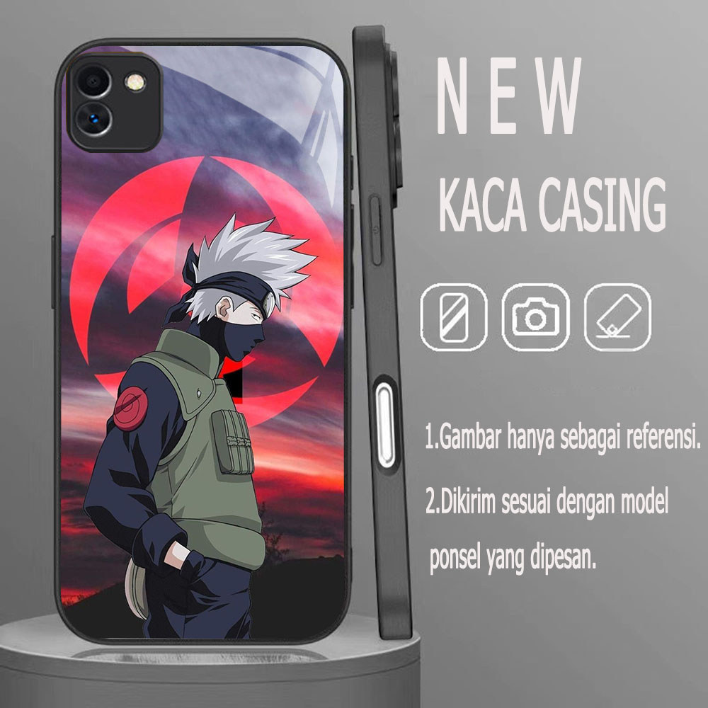 MK-2 Anime Naruto Luxury KACA Glass Casing untuk Samsung A03 M04 A05 A04E A04 F04 Core