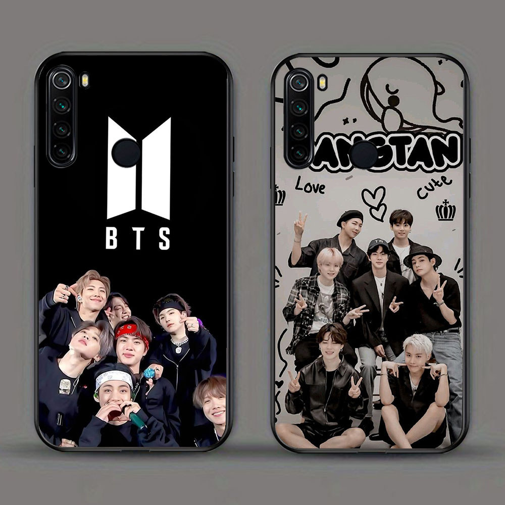 KD-6 BTS x ARMY HD Glass Casing untuk Xiaomi Redmi 8 8A 9 Note 8 10 Pro Lite