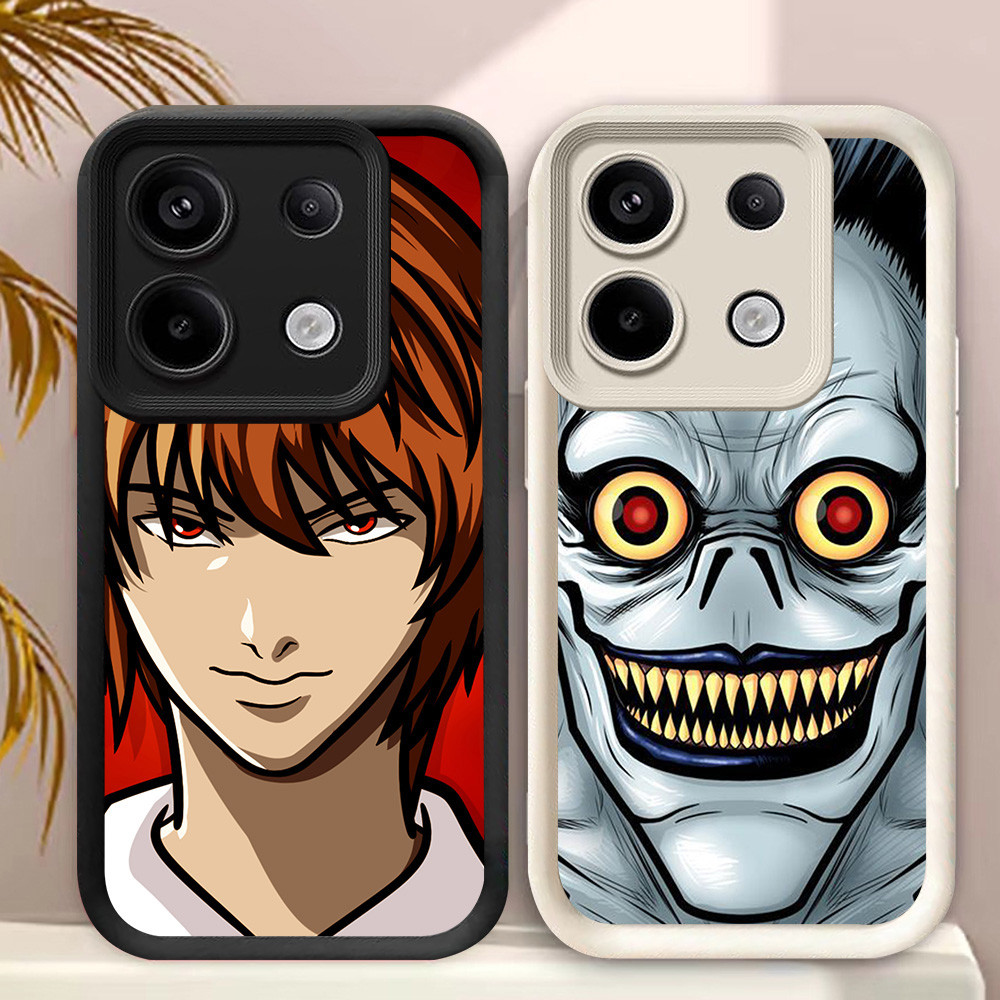 C-25 Death Note Hitam Putih Casing untuk Xiaomi Redmi Note 13 14 Pro Plus 5G