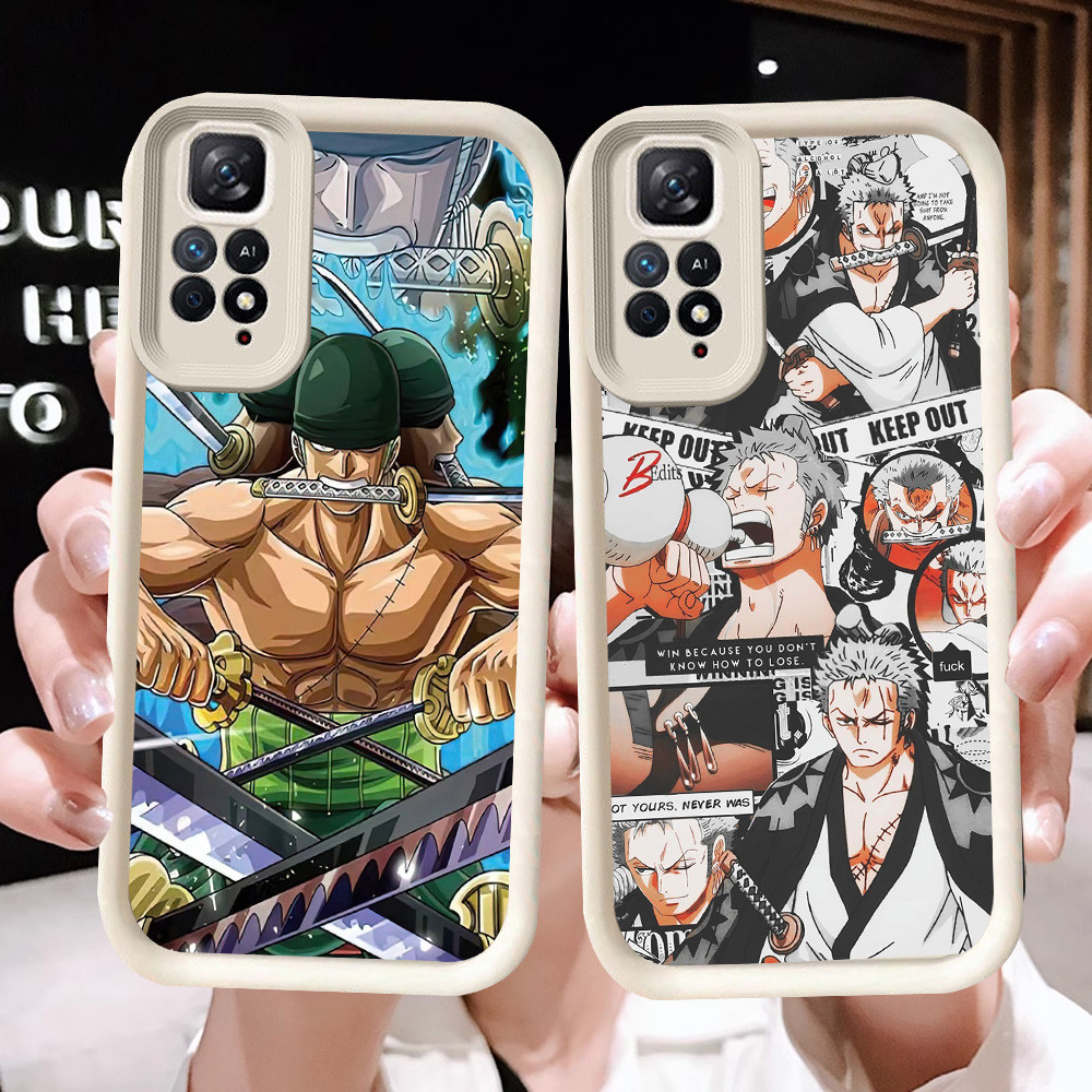 N-67 One Piece Zoro Soft Casing untuk Xiaomi Redmi Note 11 SE 11S Pro 5G