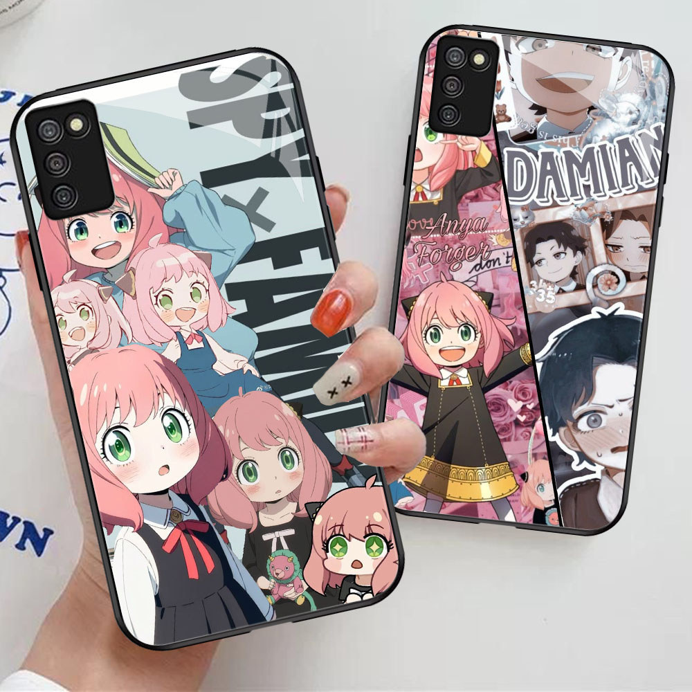 YM-53 Spy x Family Casing ponsel kaca tempered Samsung A02S 166mm 164mm A51 A71 M02S A03S