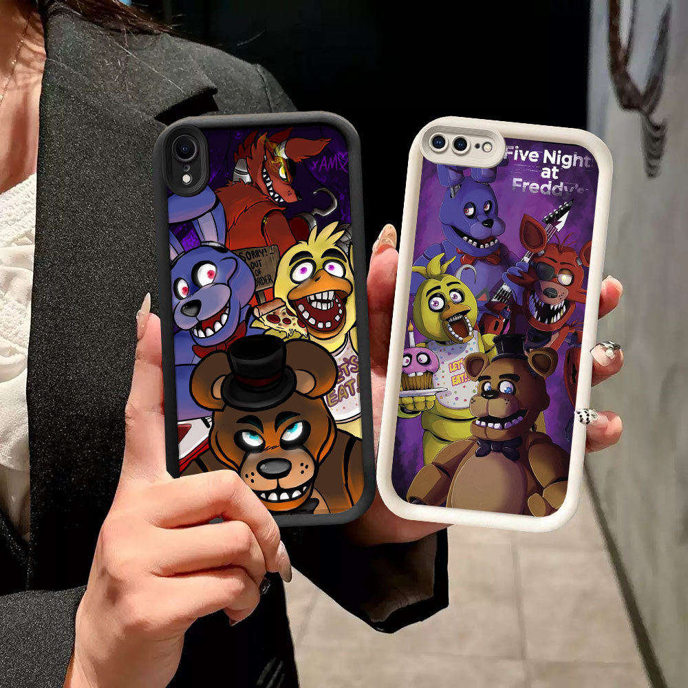 YW-24 FNAF Casing ponsel tipis iPhone 7 X 6 XR 8 XS Max Plus