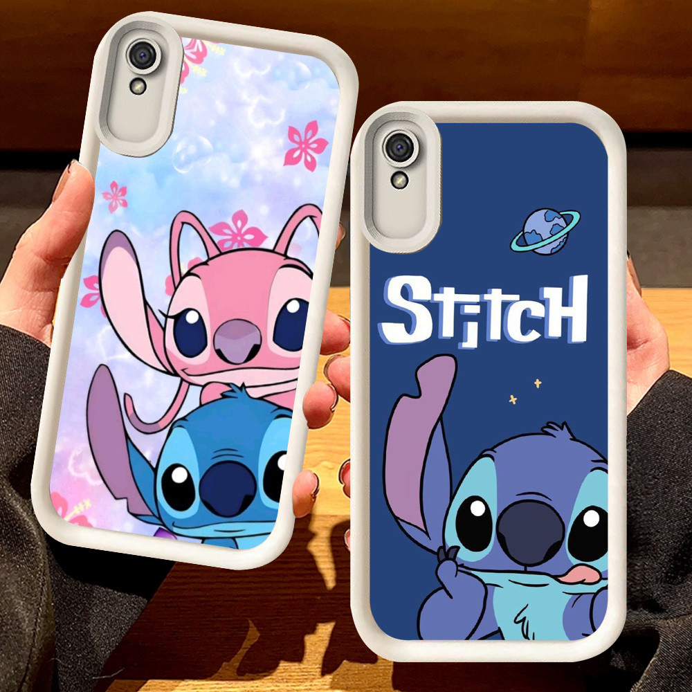 G-64 Cute Stitch Casing untuk Xiaomi Redmi POCO Note 7 M4 9T M3 9A Pro Hitam dan putih