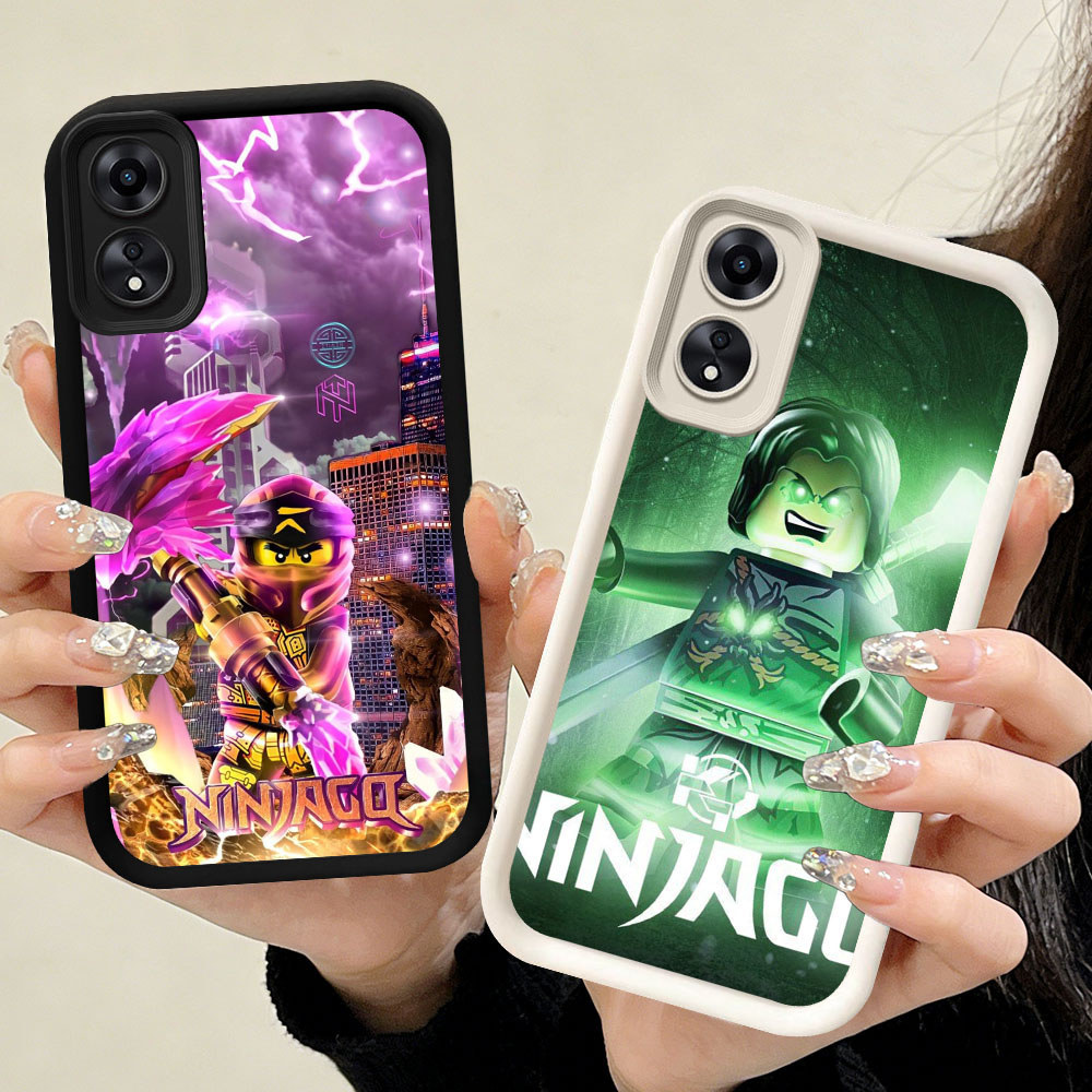 YR-35 LEGO Ninjago 2 Silicone Casing untuk OPPO A78 A98 A60 A17 A38 A58 A18 F23 5G