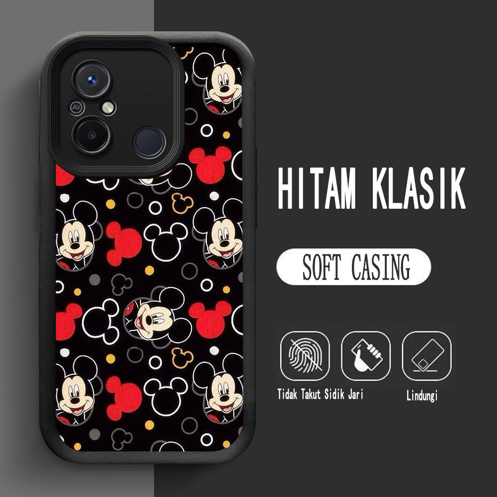 Y-11 Mickey Silikon Casing untuk Xiaomi POCO C31 C55 Redmi 9C 12C 10C Case