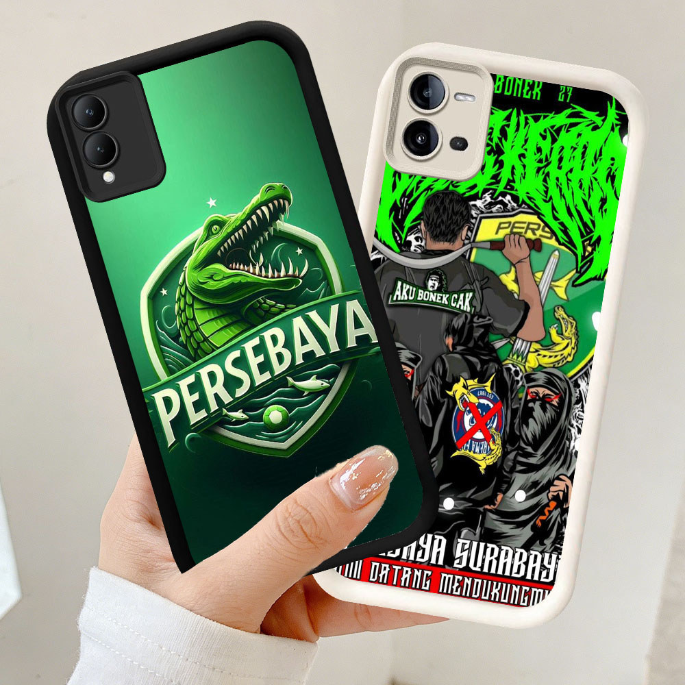 RR-18 Persebaya Casing ponsel tipis VIVO V25E Y27 Y36 Y27s Y28s Y18i Y18 V25 Y03t Y03