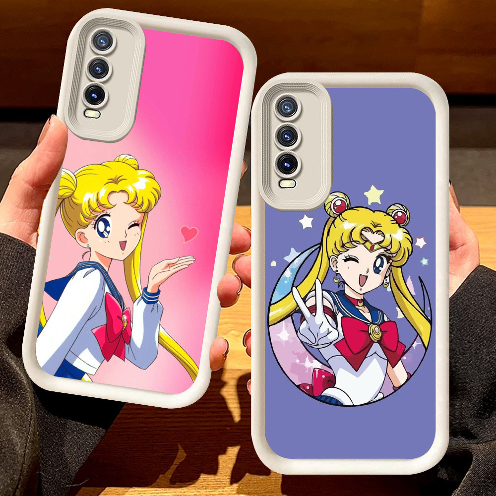 G-54 Sailor Moon Casing untuk Samsung A50s A7 A50 A10 A30s A30 Hitam dan putih