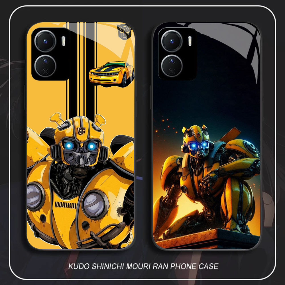 SM-43 Transformers Bumblebee HD Glass Casing untuk VIVO Y16 Y15S Y01 Y56 Y36 Y27S Y15A Y36i Y17S iQO