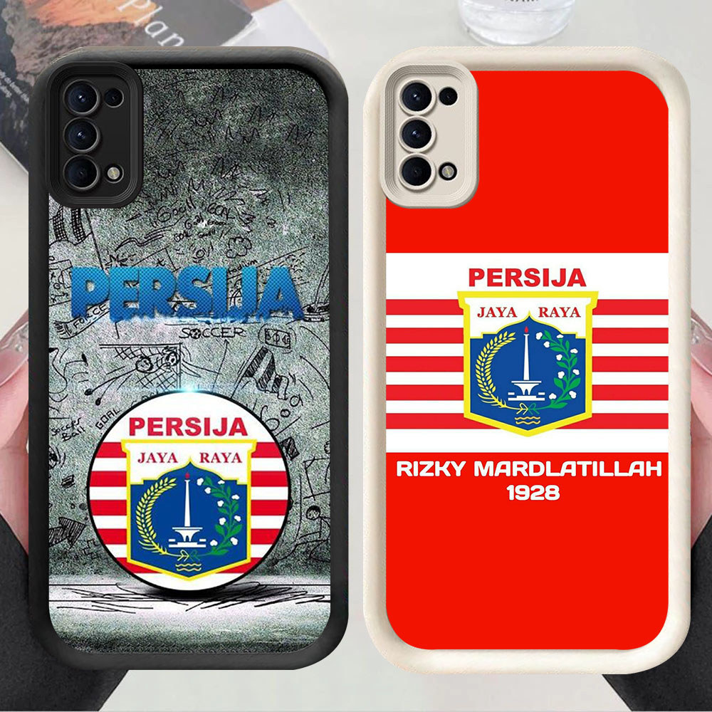 US-46 Persija Jakarta Silikon lembut Casing untuk Realme Narzo 5 5s 20A C3 N53 C17 10 N63 10A 7I 6i 