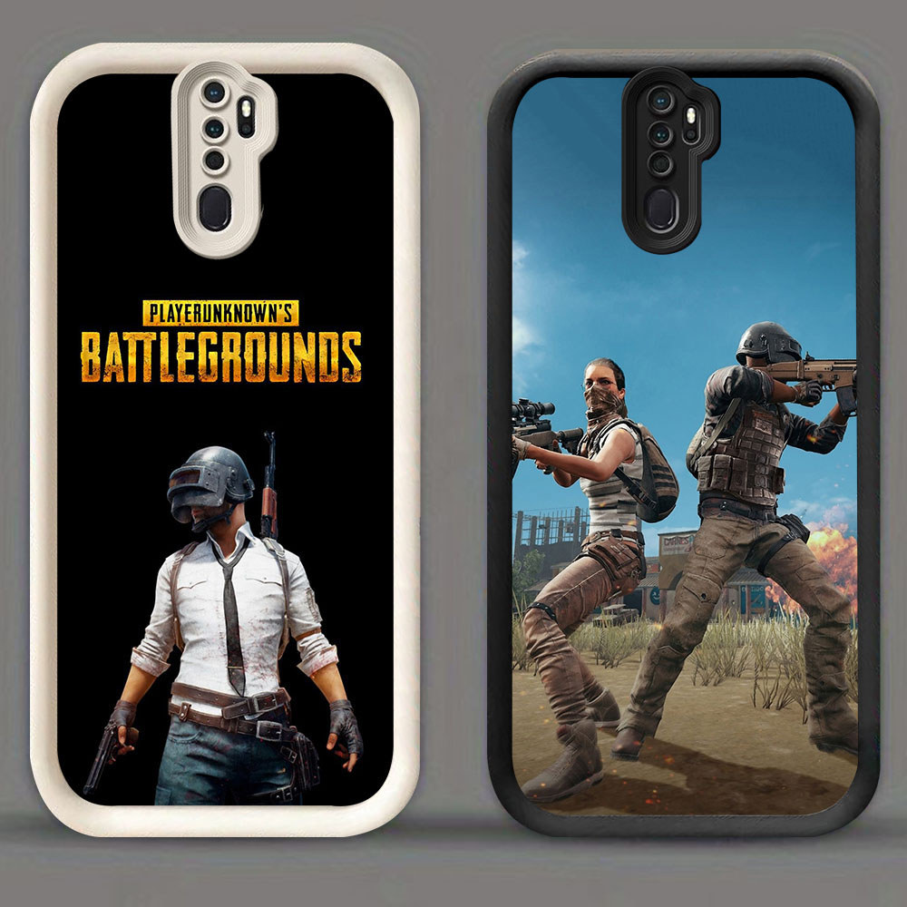 TK-64 PUBG Game Shockproof Casing untuk OPPO A9 A5 F11 Reno 8T 2Z 2F Pro