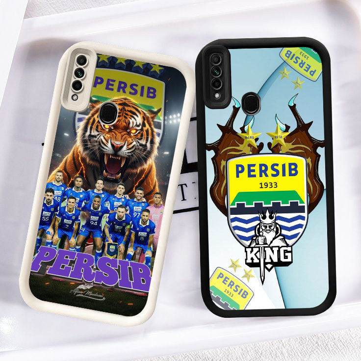YE-43 Persib Silicone Casing untuk Realme Narzo 10 5i C2s 5s 20A 5 2 10A 6i C2 Pro