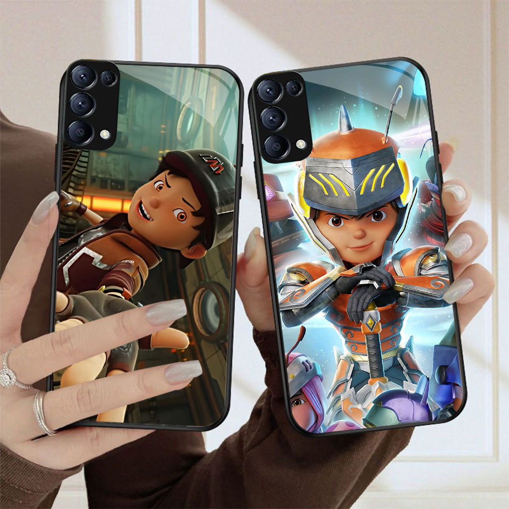 MK-41 Boboiboy Leopard KACA Glass Casing untuk OPPO Reno 6 A15S A91 4 F15 5 A15 3 6Z 5G 4G