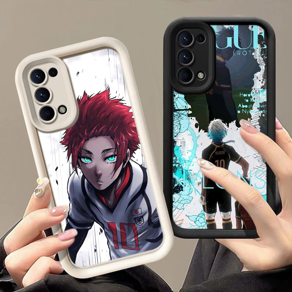 HA128 BLUE LOCK Anime Cartoon Untuk OPPO Casing hp Softcase Silikon Kasing untuk OPPO A15 A15s A16 A