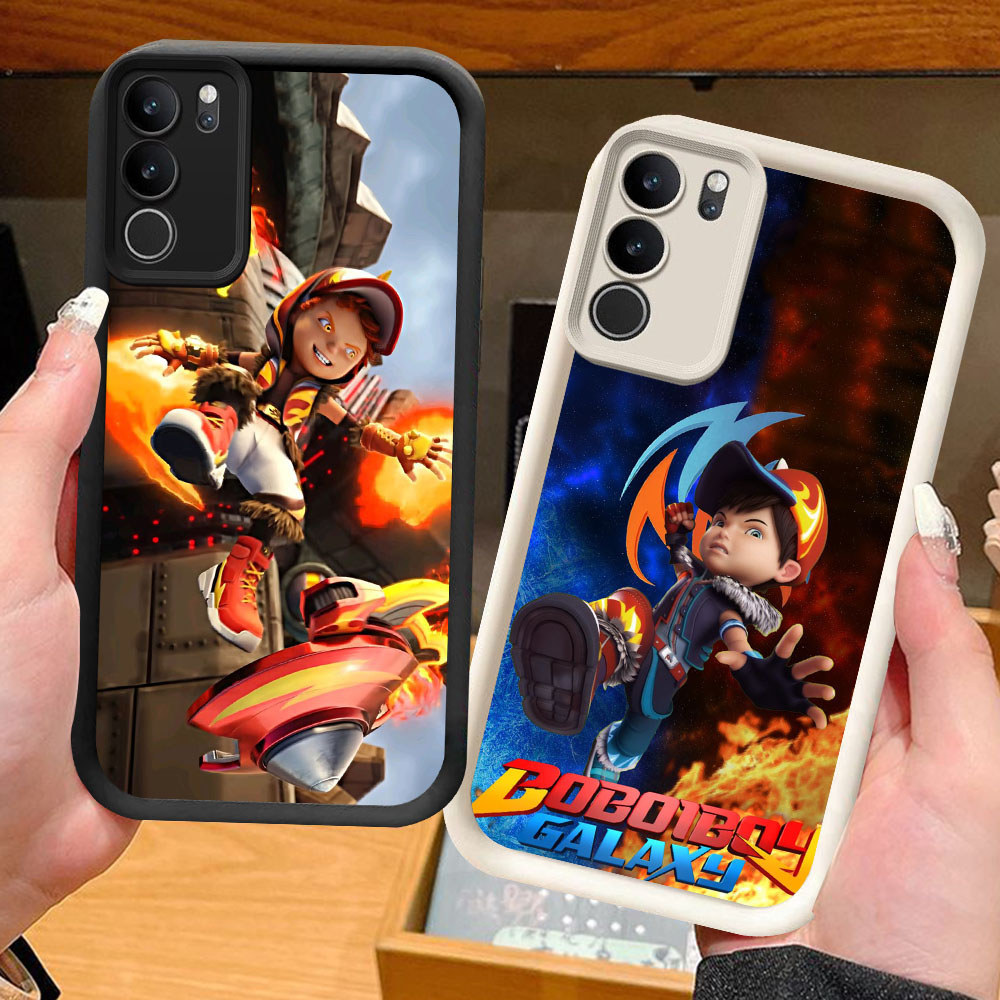 SM-30 Boboiboy Frostfire Murah Casing HP TPU Anti Gores VIVO Y19S Y200 Y300 V40 Lite Pro