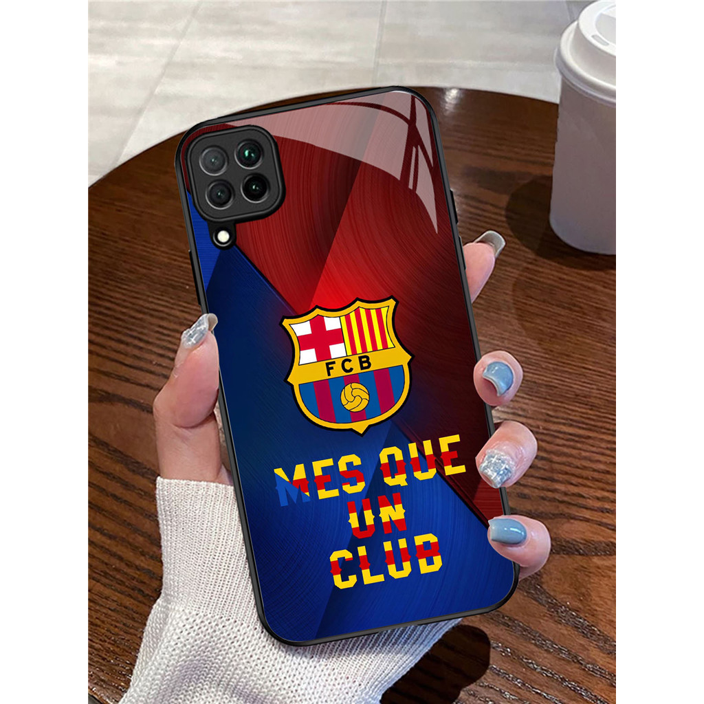AA-3 Barcelona Casing ponsel kaca tempered Samsung A22 A12 M12 M32 5G