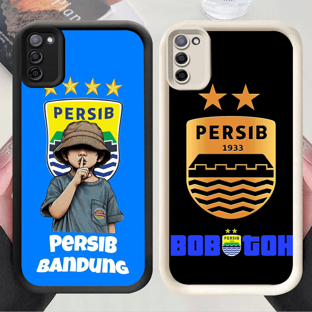 PW-25 Persib Bandung Silikon Casing untuk Samsung FE A31 M21 A02S A03S F02S M02S A71 S20 M30S A51 20