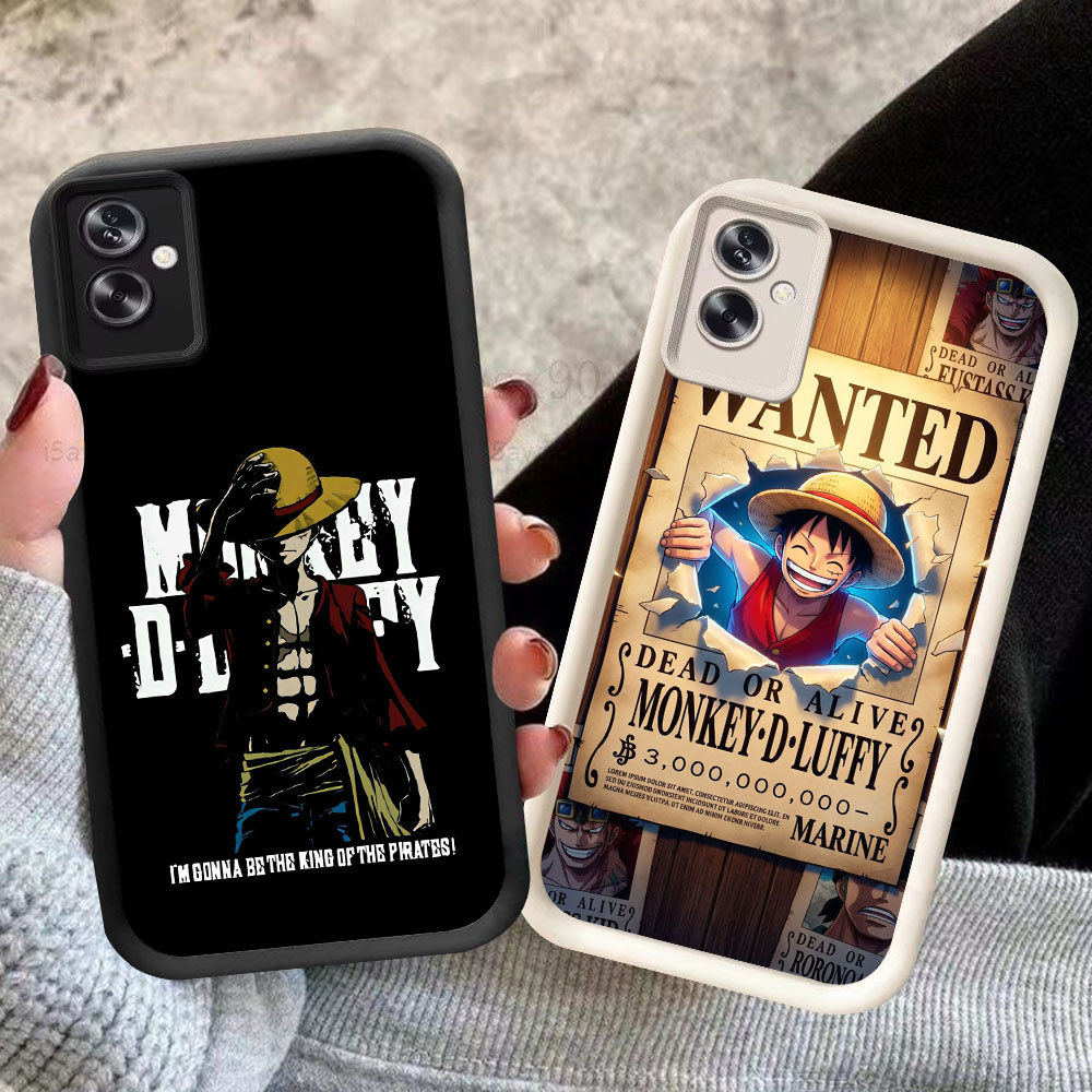 TK-55 Monkey D. Luffy Shockproof Casing untuk OPPO A79 A3 A3X A5 Realmeo C31 C35 Narz 50A Prime Pro
