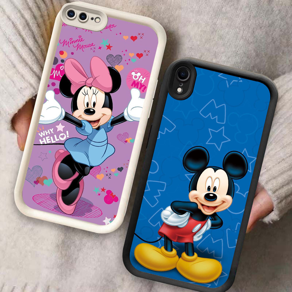 SM-27 Mickey Minnie Murah Casing HP TPU Anti Gores X iPhone XS XR 6 7 8 Max Plus