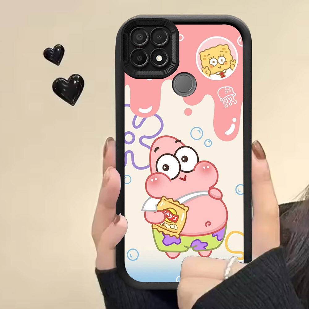 Casing untuk OPPO A54 A15s A35 A15 Case RR11 SpongeBob Patrick