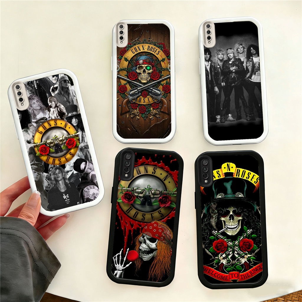 DY18 Fashion Rock Band Hitam Hp Plating Casing untuk Infinix Smart Note 8 Ram2 6 40 7 Ram3 5 Plus Pr