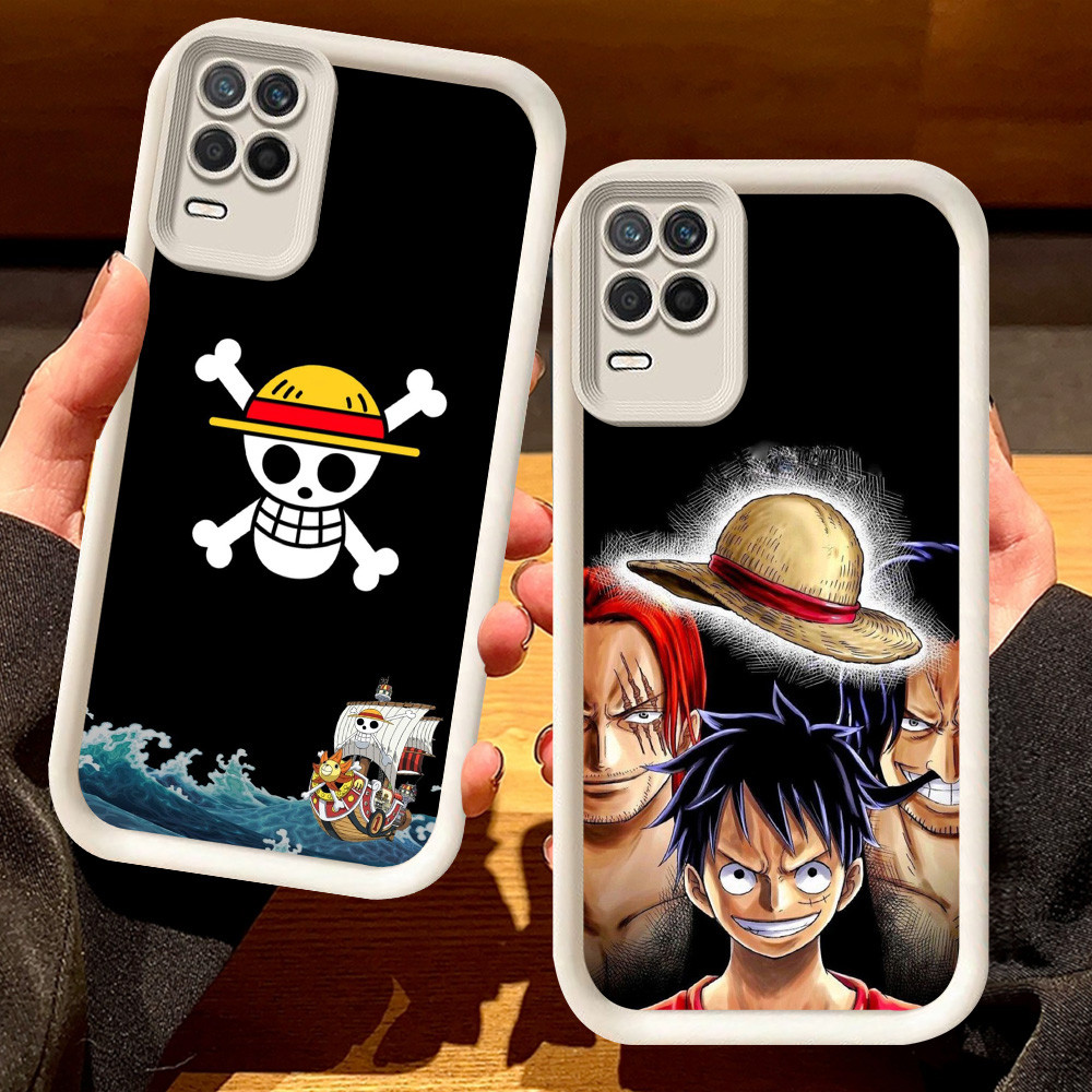 G-75 One Piece Casing untuk Realme 8S 8 Pro 5G Hitam dan putih