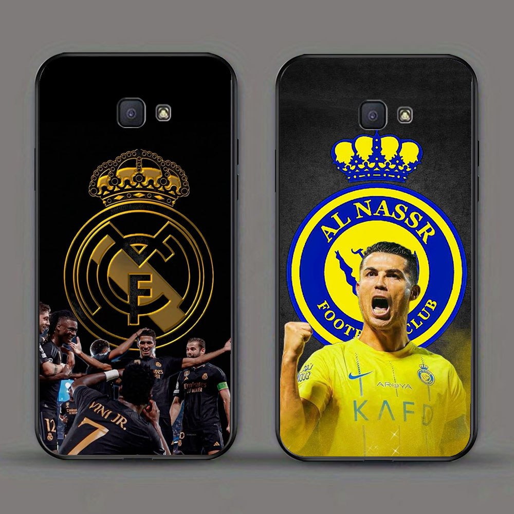 KD-46 Cristiano Ronaldo HD Glass Casing untuk Samsung Note 9 S24 S25 FE Ultra J7 Prime J6 J4 Core Pr