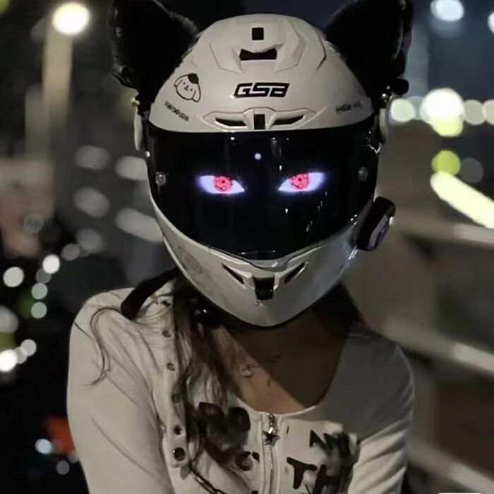 Helm Full Face Keren Sepeda Motor GSB361 Pria  Wanita, dengan Bluetooth, Cocok untuk Semua , Bersert