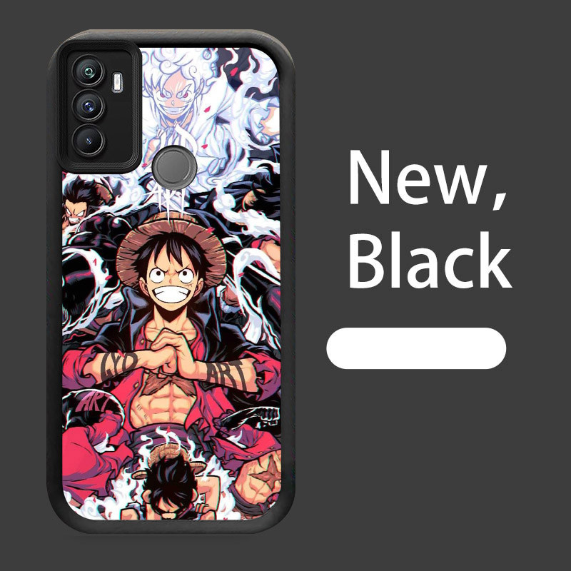 B-22 One Piece Luffy Casing untuk OPPO A53 A53S A33 2020 Silikon Case