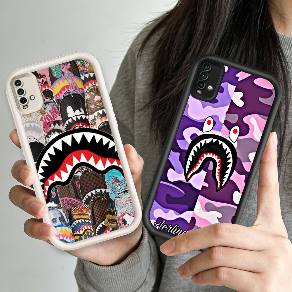 TT-32 BAPE Casing ponsel tipis Xiaomi POCO M4 M5S X7Pro Pro 5G