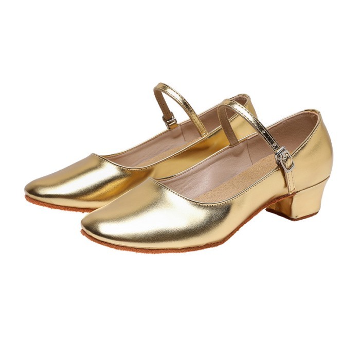 Children's Dance Shoes, Girls' Modern Dance Shoes, Children's Uighur Dance Shoes, Gold Dance Shoes,