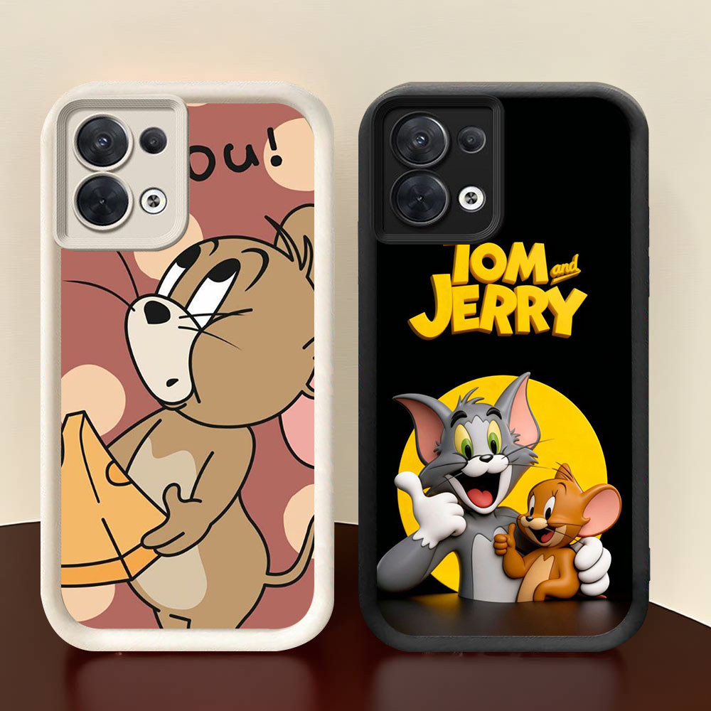 HR-72 Mouse Cats Shockproof Casing untuk OPPO A5X F21 F21S K9X Reno 7 8 13F Find X5 Lite Pro