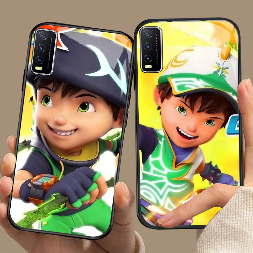 YR-93 Boboiboy Duri HD Glass Casing HP VIVO Y12S Y20 Y20s Y20i V15 Y50 S1 Y30 V50 Y03 Y29 Lite Pro
