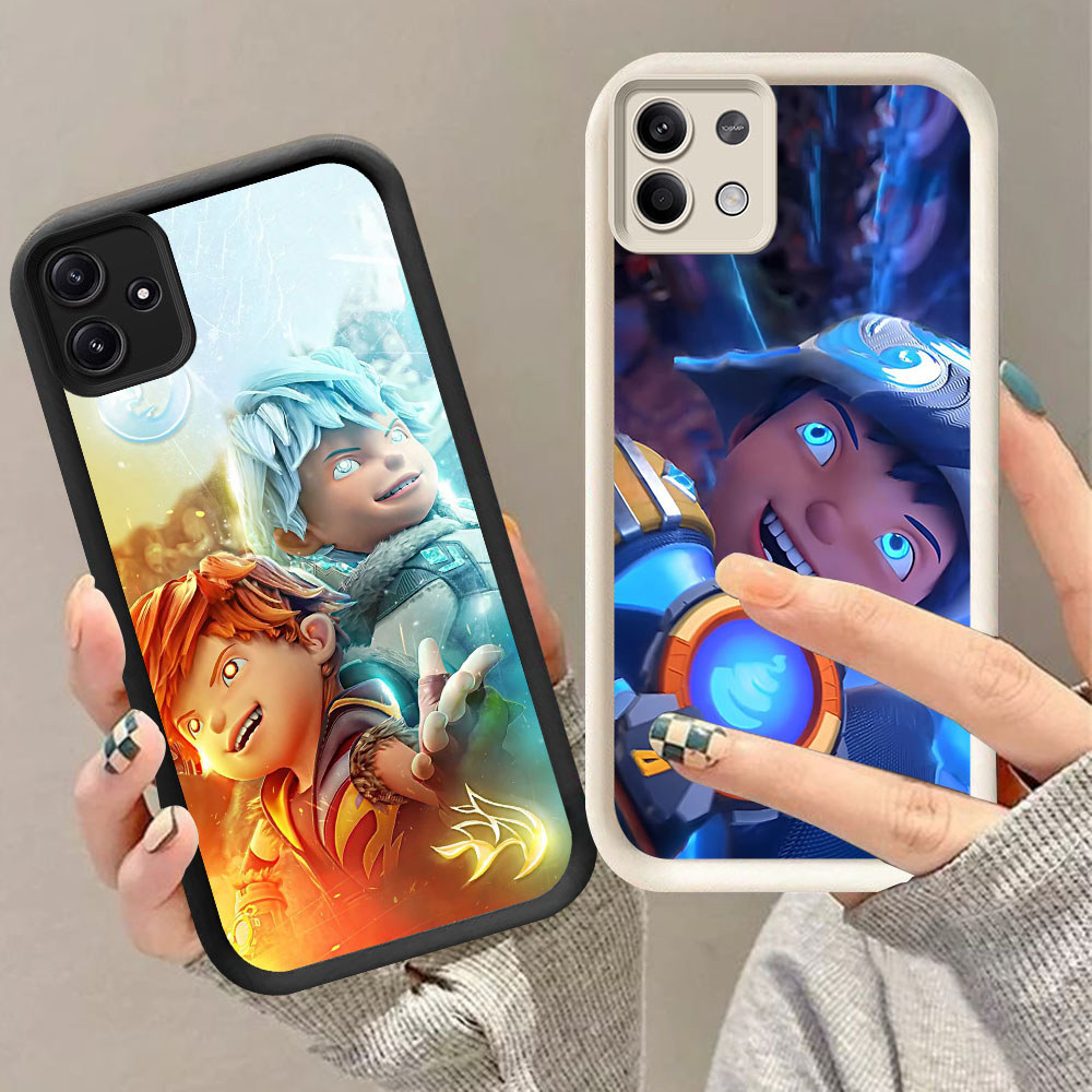 Casing HP Untuk Xiaomi Redmi Note 12 13 14 Pro YR-94 Boboiboy Frostfire