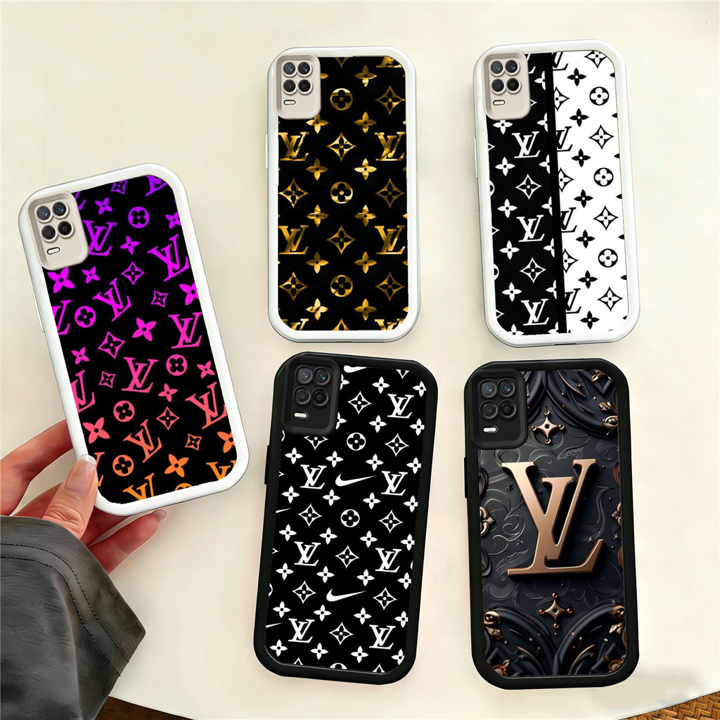 GY19 LV Sangat indah Hp Plating Casing untuk OPPO A3S A54 A55 A52 A53S A54S A53 A5 A38 2020 2018 TPU