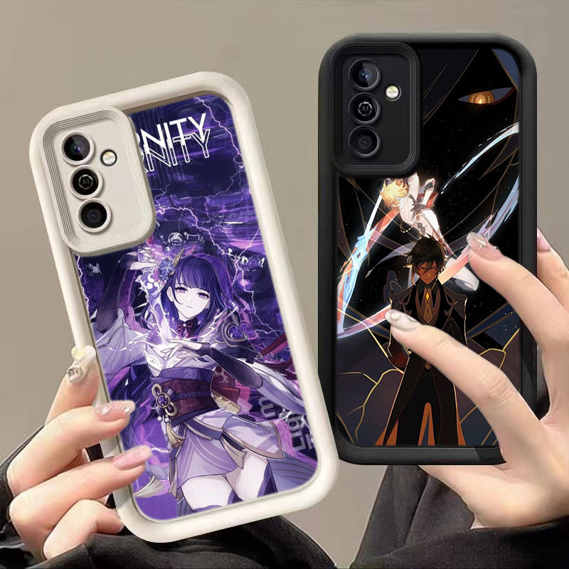 HA100 Raiden Shogun Genshin Impact Untuk Samsung Casing hp Softcase Silikon Kasing untuk Samsung A12