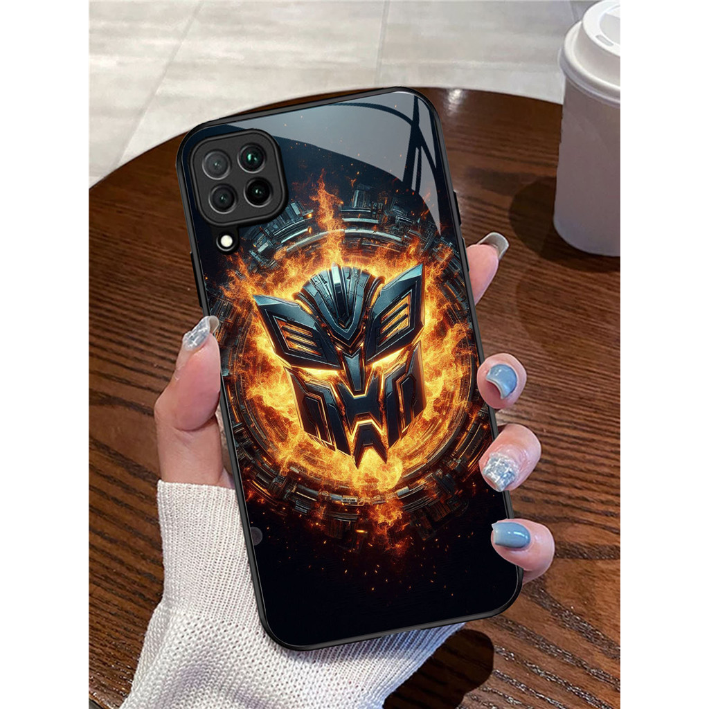 YR-67 Transformers Casing ponsel kaca tempered Samsung A12 A22 M12 M32 5G