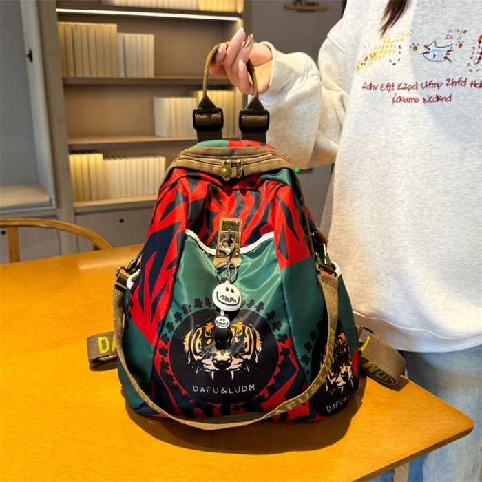Ransel Wanita Ransel 2025 Baru Serbaguna Kasual Kain Oxford Ransel Wanita Tas Travel Komuter Tas Sek
