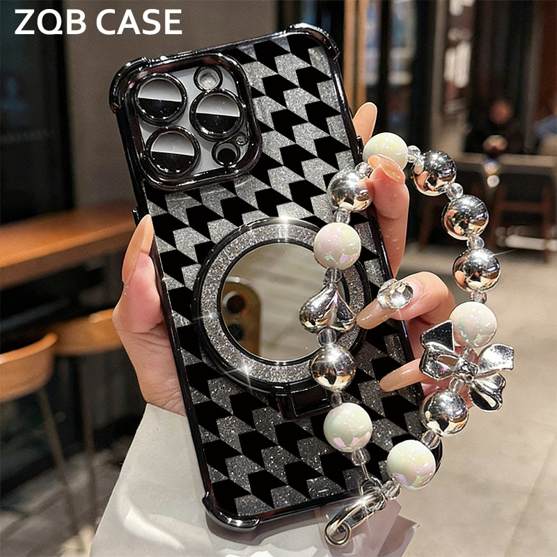 Glitter Card Case HP Oppo A18 A31 A33 A38 Cermin Bracket Stand Oppo Case Silikon Casing Oppo A3 PRO 