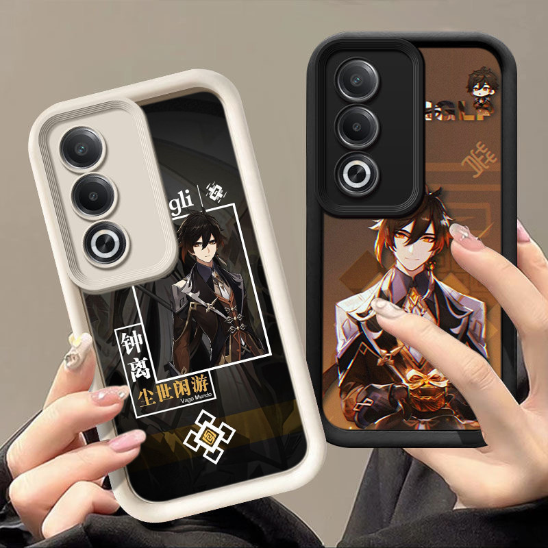 Casing Hp OPPO F5 F7 F11 F9 Pro A93 2020 A76 A96 4G PP16 Genshin Impact Zhongli Silikon TPU Pelindun