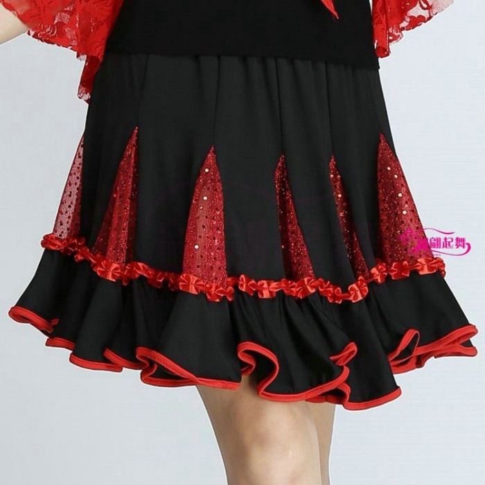 Square Dance Clothing New Style Yangko Dance Ethnic Style Dance Skirt Adult Performance Skirt Skirt