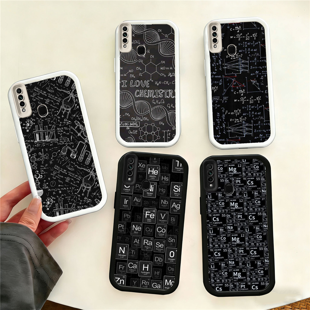 HV32 Mathematics and Chemistry Hp Plating Casing untuk Realme C20A C3 C3I C11 C15 C2 5 C12 5s 5i C21