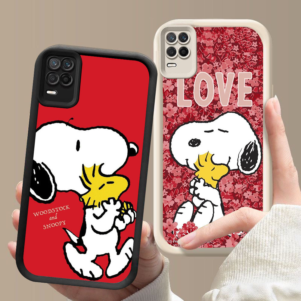SM-32 Snoopy Murah Casing HP TPU Anti Gores Realme 8 8S 12 C67 V13 Q3 Narzo 30 Lite Pro